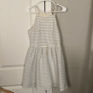 Just Me black and White striped dress